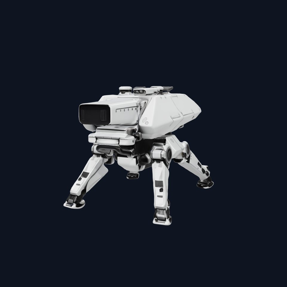 Futuristic Quadruped Robot Model Pack with Advanced Features